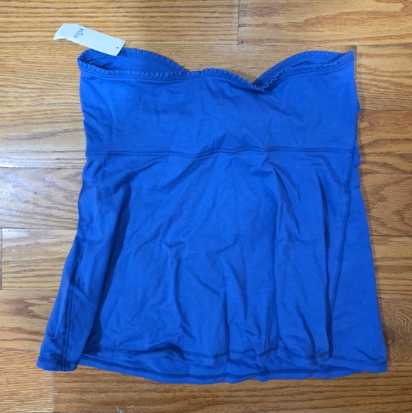 Hollister Easy Strapless Tie-bust Babydoll Top in Blue Size Large - Picture 5 of 5